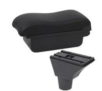 HPZPRPCEW Pour FIAT Pour PANDA II Boîtier D'accoudoir Boîtier De Rangement Central Aménagement Intérieur Retrofit Chargement USB Accessoires Auto(Ligne noire A2 Pas d'USB)