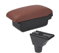 HPZPRPCEW Pour Fiat Pour Panda Pour PANDA II Boîtier D'accoudoir Auto Porte-gobelet Interface USB Aménagement Intérieur Styling Auto(A6 marron sans USB)
