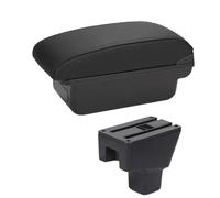 HPZPRPCEW Pour Fiat Pour Sedici Boîte D'accoudoir Central Contenu Du Magasin Boîte De Rangement Boîte D'accoudoir Avec Porte-gobeille Interface USB(Ligne noire A2 Pas d'USB)