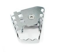 HPZPRPCEW Pour Foot Brake Lever Pedal Extension Rear Brake Peg Pad Extender Pour F650GS F750GS F800GS R1200GS LC R1250GS ADV F850GS(Argent)