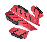HPZPRPCEW Pour Forza350 Pour FORZA 350 Pour NSS 350 2018-2024 Accessoires Moto Repose-pieds Plancher Pied Marcheche Pédale Plaque Pédale Cale-pieds(ROUGE)