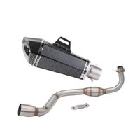 HPZPRPCEW Pour Grom M3 MSX 125 MSX125 2013 2014 2015 2016 2017 2018 2019 Silencieux D'échappement Moto À Emboîter Tube Intermédiaire(Style H)