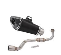 HPZPRPCEW Pour Grom M3 MSX 125 MSX125 2013 2014 2015 2016 2017 2018 2019 Silencieux D'échappement Moto À Emboîter Tube Intermédiaire(Style F)