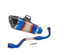 HPZPRPCEW Pour Grom M3 MSX 125 MSX125 2013 2014 2015 2016 2017 2018 2019 Silencieux D'échappement Moto À Emboîter Tube Intermédiaire(Style k)