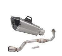 HPZPRPCEW Pour Grom M3 MSX 125 MSX125 2013 2014 2015 2016 2017 2018 2019 Silencieux D'échappement Moto À Emboîter Tube Intermédiaire(Style C)