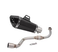HPZPRPCEW Pour Grom M3 MSX 125 MSX125 2013 2014 2015 2016 2017 2018 2019 Silencieux D'échappement Moto À Emboîter Tube Intermédiaire(Style E)