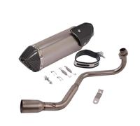 HPZPRPCEW Pour GROM MSX125 MSX-125 MSX 125 SF 2013 2014 2015-2020 2021 Ligne D'échappement Avant Avec Silencieux DB Killer Pour Moto(Style l)