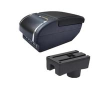 HPZPRPCEW Pour Hyundai Pour Accent Pour Tagaz Boîtier D'accoudoir Pour Accent Boîtier D'accoudoir Voiture Pièces Intérieures Boîte De Rangement Centrale(E black line 9USB)