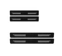 HPZPRPCEW pour Jeep pour Liberty Film Protection Seuil Fibre Carbone Anti-Rayures Imperméable Autocollants Coffre Pare-Chocs Accessoires(4 seuils de Porte)