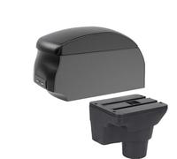 HPZPRPCEW Pour Kia Pour K2 Boîte De Rangement Console Centrale Voiture Accoudoir Espace Rangement Modification Intérieure Avec USB(A2 Black single)