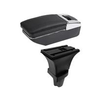 HPZPRPCEW Pour Kia Pour Morning Boîtier D'Accoudoir Pour Picanto Boîtier De Rangement D'Accoudoir Voiture Accessoires De Voiture Intérieur Retrofit(Une ligne noire Pas d'USB)