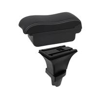 HPZPRPCEW Pour Kia Pour Picanto Boîte D'accoudoir Auto Pour Morning Boîte D'accoudoir Boîte De Rangement Centrale Accessoires Auto Retrofit Intérieur(A3 Black white NO USB)