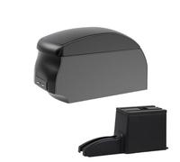 HPZPRPCEW Pour Lada Pour Granta Boîte D'Accoudoir Pour Lada Pour Alina Accoudoir Voiture Boîte De Rangement Accessoires Détails Intérieurs(A2 Black single)