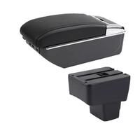 HPZPRPCEW Pour Mazda 2 Boîte À Accoudoir Centrale Boîte De Rangement Centrale Pièces Intérieures De Retrofit Avec USB Accessoires Auto(C2 ligne noire 7USB)