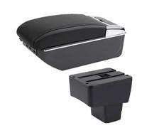 HPZPRPCEW Pour Mazda 2 Boîte À Accoudoir Centrale Boîte De Rangement Centrale Pièces Intérieures De Retrofit Avec USB Accessoires Auto(D2 ligne noire 7USB)