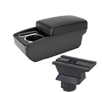HPZPRPCEW Pour Mazda 2 Boîte D'accoudoir Pour Demio Boîte D'accoudoir Auto Boîte De Rangement Centrale Accessoires(Ligne noire A2 Pas d'USB)