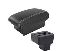 HPZPRPCEW Pour Mazda 2 III (DJ) 2014-2024 Boîte À Accoudoir Auto Boîte De Rangement Intérieur Boîte À Accoudoir Centrale(B3 Noir blanc 3USB)