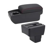 HPZPRPCEW Pour MAZDA CX-3 Boîte D'accoudoir De Rénovation Pour Mazda 2 Skyactiv Version Cx3 Boîte De Rangement D'accoudoir Intérieur Accessoires Auto(B1 Noir rouge 6USB)