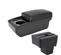 HPZPRPCEW Pour Mazda CX-3 Boîte D'accoudoir Pour Mazda 2 Skyactiv Version Pour Cx3 CX-3 Boîte De Rangement D'accoudoir Voiture(A1 Noir rouge SANS USB)