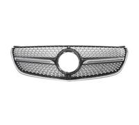 HPZPRPCEW Pour Mercedes Pour Benz V W447 V250 V260 2016-2020 Calandres Supérieures Style Diamants Noir Brillant Chrome Calandre Pare-chocs(NOIR,With holes)