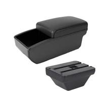 HPZPRPCEW Pour MG Pour ZS Boîte D'accoudoir Boîte De Rangement Centrale Transformation Intérieure Avec Boîte À Mouchoirs Accessoires Intérieurs De Voiture(B2 Black Storage box)
