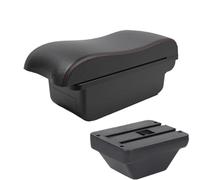 HPZPRPCEW Pour MG ZS Boîte À Accoudoir Auto Console Centrale Rangement Boîte À Accoudoir Accessoires Voiture Avec USB(A1 Noir rouge SANS USB)
