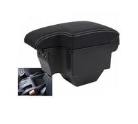 HPZPRPCEW Pour MG ZS Console Centrale Boîte D'accoudoir Boîte De Rangement Accoudoirs Repose-coudes Tout-en-un Avec Usb(Black white line)