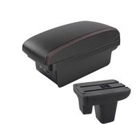 HPZPRPCEW Pour MG3 Boîte D'accoudoir Voiture Conduite À Droite Console Centrale Boîte De Rangement Modification Interne(B1 Noir rouge 3USB)