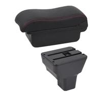 HPZPRPCEW Pour N&issan Pour Kicks Boîte De Bras 2016 2017-2024 Boîte De Rangement De Console Centrale Pièces De Rénovation Intérieure(A1 Noir rouge SANS USB)