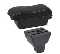 HPZPRPCEW Pour N&issan Pour Kicks Boîte De Bras 2016 2017-2024 Boîte De Rangement De Console Centrale Pièces De Rénovation Intérieure(A3 Black white NO USB)