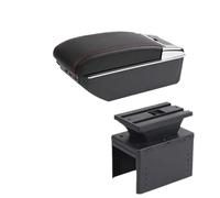 HPZPRPCEW Pour N&issan Pour Micra K14 2020 2021 2022 2023 Boîtier De Repose-bras Boîte De Rangement Intérieur Accessoires Auto(C1 ligne rouge 7USB)