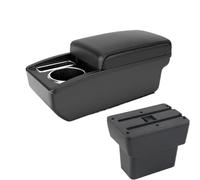 HPZPRPCEW Pour N&issan Pour Note E-Power Boîte D'accoudoir Pour N&issan Pour Note 2016-2022 Boîte De Rangement Centrale(Ligne noire A2 Pas d'USB)
