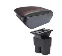 HPZPRPCEW Pour N&issan Pour NV200 Evalia Boîte De Rangement Bras Auto Pièces Intérieures Retrofit Accessoires Auto(H ligne rouge 4USB)