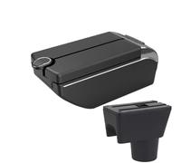 HPZPRPCEW Pour N&issan Pour Terrano 3 2012 2013 2014 2015 2016 2017 2018 Boîte D'accoudoir Centrale Boîte De Rangement Pour Voiture(B2 Ligne noire 7USB)