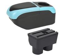 HPZPRPCEW Pour N&issan Pour Tiida Boîte D'accoudoir Pour Sylphy Pour Tiida C11 Pour Latio Boîte D'accoudoir Auto Intérieure Boîte D'accoudoir Centrale(Noir Bleu)