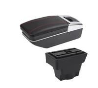 HPZPRPCEW Pour Opel Pour Astra Boîte D'accoudoir Pièces De Rétrofit Pour Opel Pour Astra J Accoudoir Auto Boîte De Rangement Centrale Intérieur(Une ligne rouge PAS d'USB)