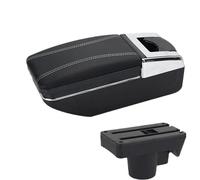 HPZPRPCEW Pour Opel Pour Astra Boîte D'accoudoir Pour Opel Pour Astra H Boîte D'accoudoir Voiture 2004-2014 Boîte De Rangement Porte-gobelet(Ligne blanche A3 Pas d'USB)