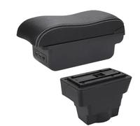 HPZPRPCEW Pour Opel Pour Astra Boîte De Rangement Pour Opel Pour Astra J 2012-2020 Boîte D'accoudoir Central Accoudoir Auto Pièce De Rétrofit(B3 Noir blanc 3USB)
