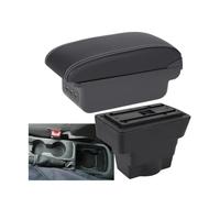 HPZPRPCEW Pour Opel Pour Astra J 2012-2022 Boîte À Accoudoir De Voiture Boîte De Rangement Auto Support De Bras Détails Intérieurs(B3 Noir blanc 3USB)