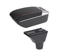 HPZPRPCEW Pour Opel Pour Meriva Boîtier D'accoudoir Voiture Boîte De Rangement Pièce Intérieure De Rechange Accessoires Auto(Ligne rouge B1 PAS d'USB)