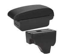 HPZPRPCEW Pour Peugeot 208 Boîte Accoudoir Pour Peugeot 2008 Accoudoir Auto 2019-2024 Boîte De Rangement Pièces Retrofit Détails Intérieurs(B3 Noir blanc 3USB)