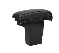 HPZPRPCEW Pour Peugeot 301 2008 Boîte De Repose-bras Auto 3 USB Boîte De Rangement Central En Cuir Accessoires(B3 Noir blanc 3USB)