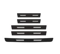 HPZPRPCEW pour pour Focus Mk2 Mk3 Mk4 Bande De Seuil Fibre Carbone Coffre Pare-Chocs Garniture Autocollant Protection(5PC)