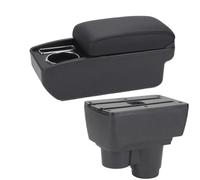 HPZPRPCEW Pour R&enault Pour Duster Accoudoir Pour Dacia Pour Duster Accoudoir Auto 2019-2024 Boîte De Rangement Intérieur Retrofit(C2 Ligne noire PAS d'USB)