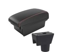 HPZPRPCEW Pour R&enault Pour Duster I 2010 2011 2012-2021 Boîte Accoudoir Boîte Rangement Intérieur Pièces Auto Boîte Accoudoir Central(A1 Noir rouge SANS USB)