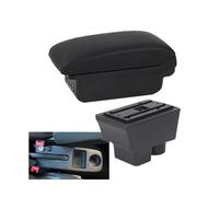 HPZPRPCEW Pour S&koda Pour FABIA Accoudoir Pour Fabia 2 2008-2014 Boîtier Accoudoir Voiture Pièces Rétrofit Boîte Rangement Pièces Intérieures(B2 ligne noire 3USB)