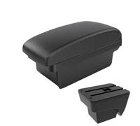 HPZPRPCEW Pour SEAT Pour ARONA Modification D'accoudoir Auto Boîte De Rangement Double Couche Avec USB Accessoires Voiture(Ligne noire A2 Pas d'USB)
