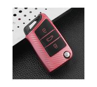 HPZPRPCEW pour Seat pour Ateca pour Leon FR 2 pour Ibiza Coque De Clé Flip Key en TPU sans Contact(Rose)