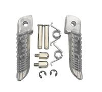 HPZPRPCEW Pour Suzuki GSR400 GSR600 GSXR600 GSXR750 GSXR1000 GSX1300R GSXR1300 Pour B-king SV1000 Repos-pieds Avant Arrière De Moto Cale-pieds(Argent,Front Foot)