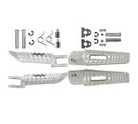 HPZPRPCEW Pour Suzuki GSXR600 GSXR750 2006-2014 Pour GSXR1000 2005-2014 GSXR 600 750 1000 Repose-pieds Moto Avant/Arrière(BLANC,Avant Arrière)